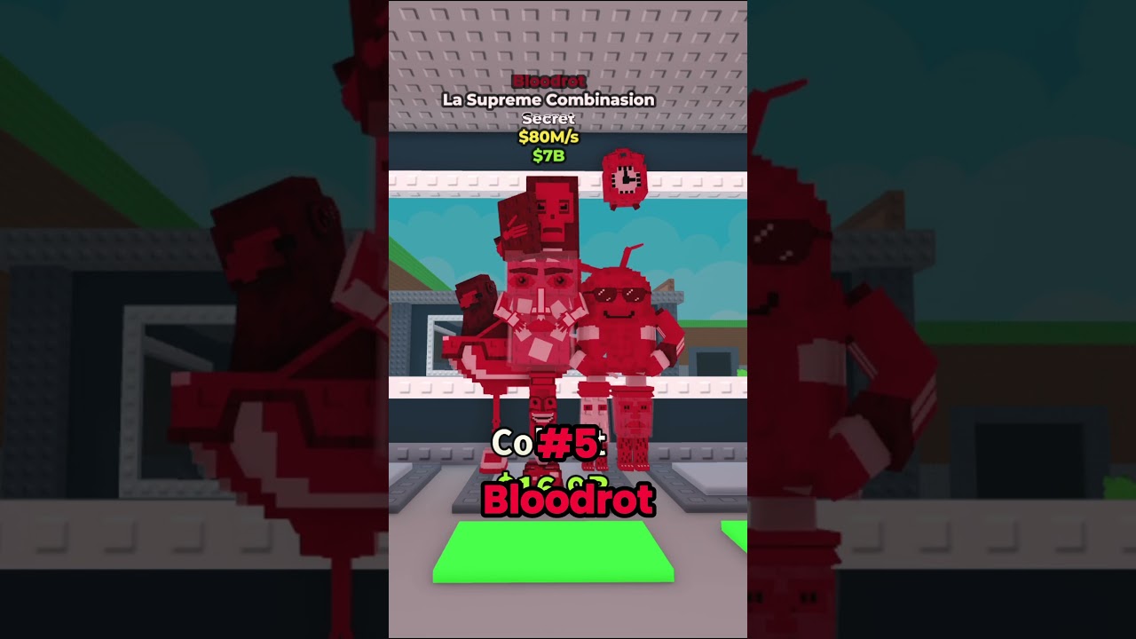 Ranking all Mutations with La Supreme Combinasion 😱 #roblox #brainrot