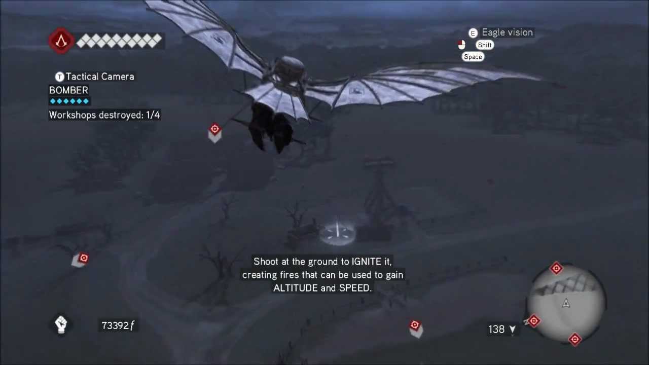 Assassin's Creed Brotherhood Flying Machine 2.0 (Full Synch)