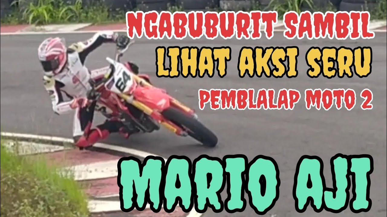 Ngabuburit sambil lihat aksi Mario aji di@sirkuitmagetan