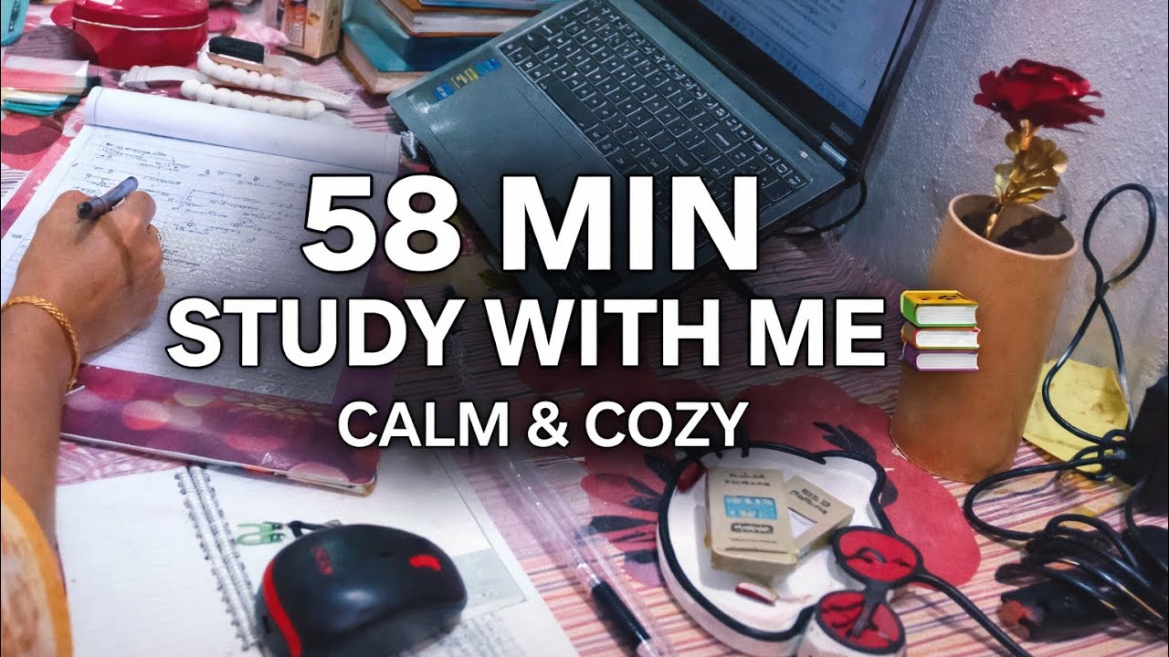 Late Night Study With Me ✏️ | Calm, Cozy & Productive