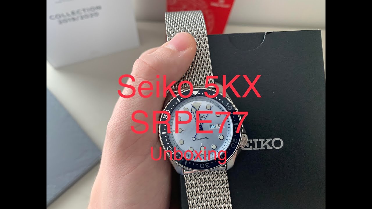 Seiko 5KX SRPE77 Unboxing