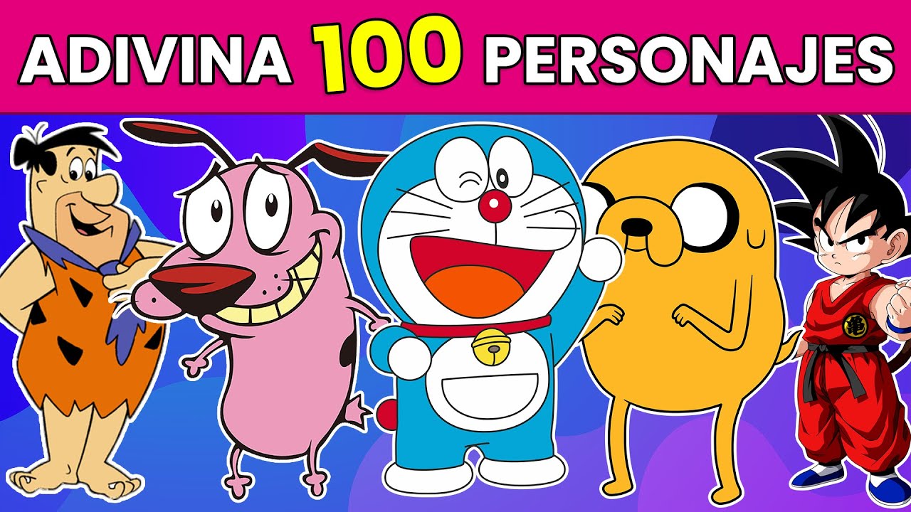 Adivina 100 Personajes de Caricaturas 😀 | Quiz de Caricaturas | Adivina los Personajes ✅