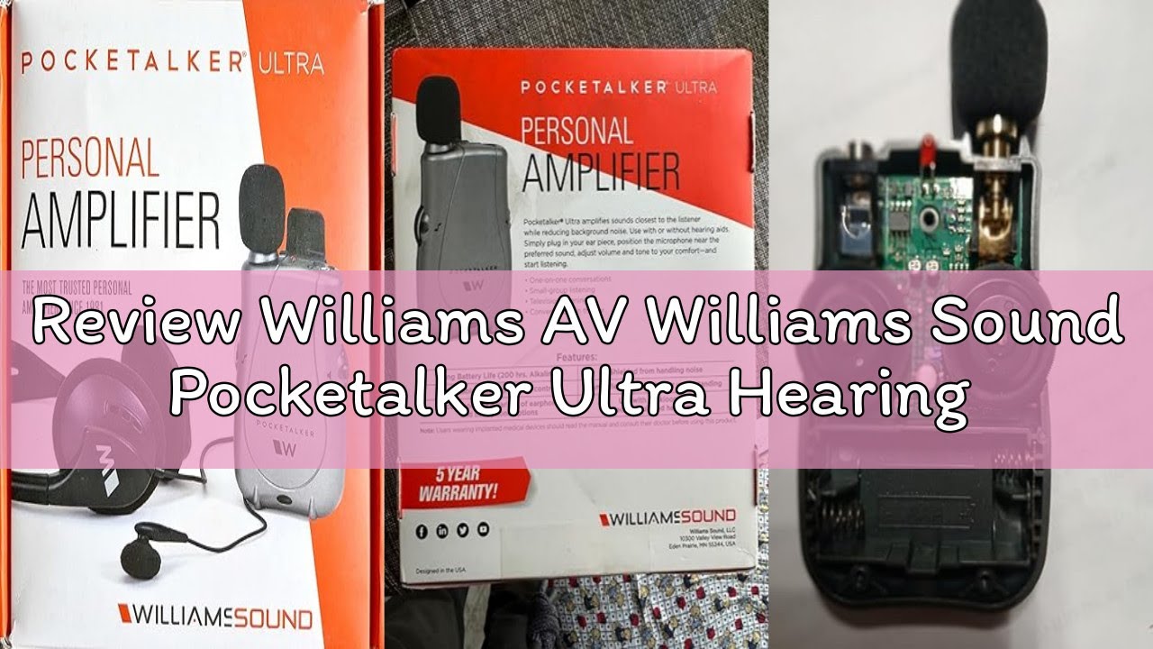 Review Williams AV Williams Sound Pocketalker Ultra Hearing Amplifier | Easy-to-Use Hearing Amplifie