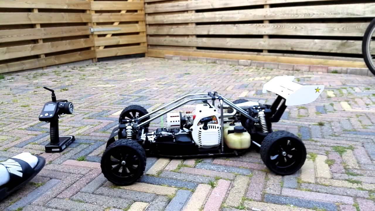 Reely carbon fighter. 26cc zenoah first start!