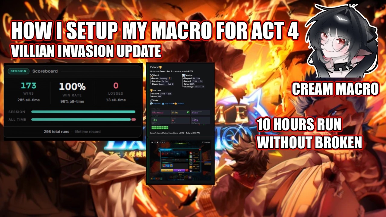 HOW I SETUP MY ACT 4 MACRO SOLO ANIME EXPEDITIONS