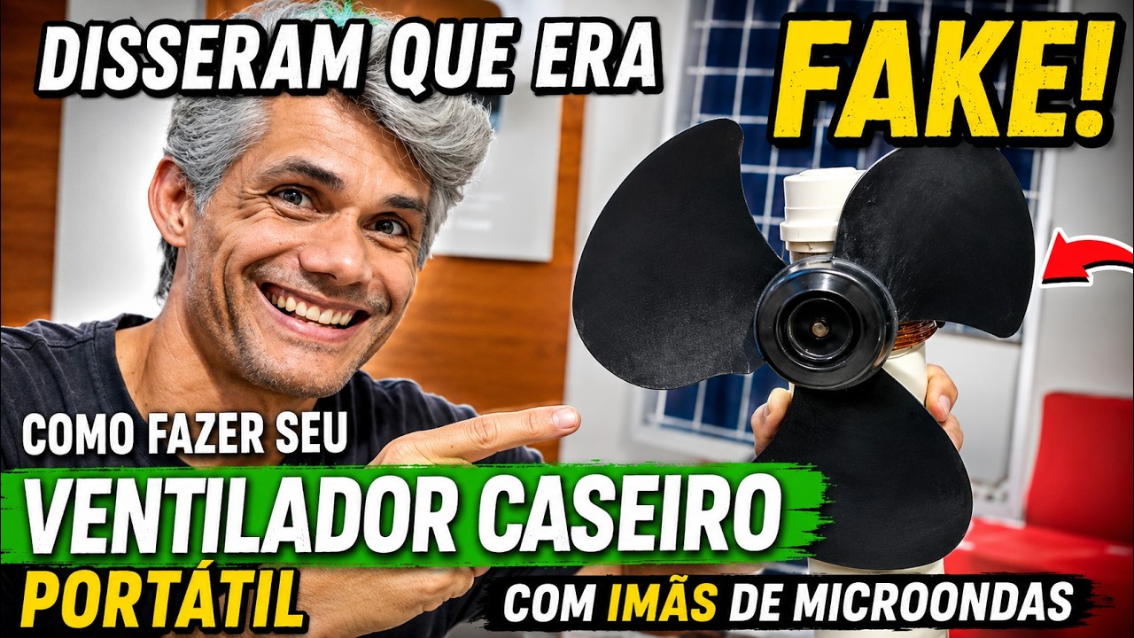Disseram que era Fake! Ventilador Caseiro com Ímãs - Todo mundo querendo montar!