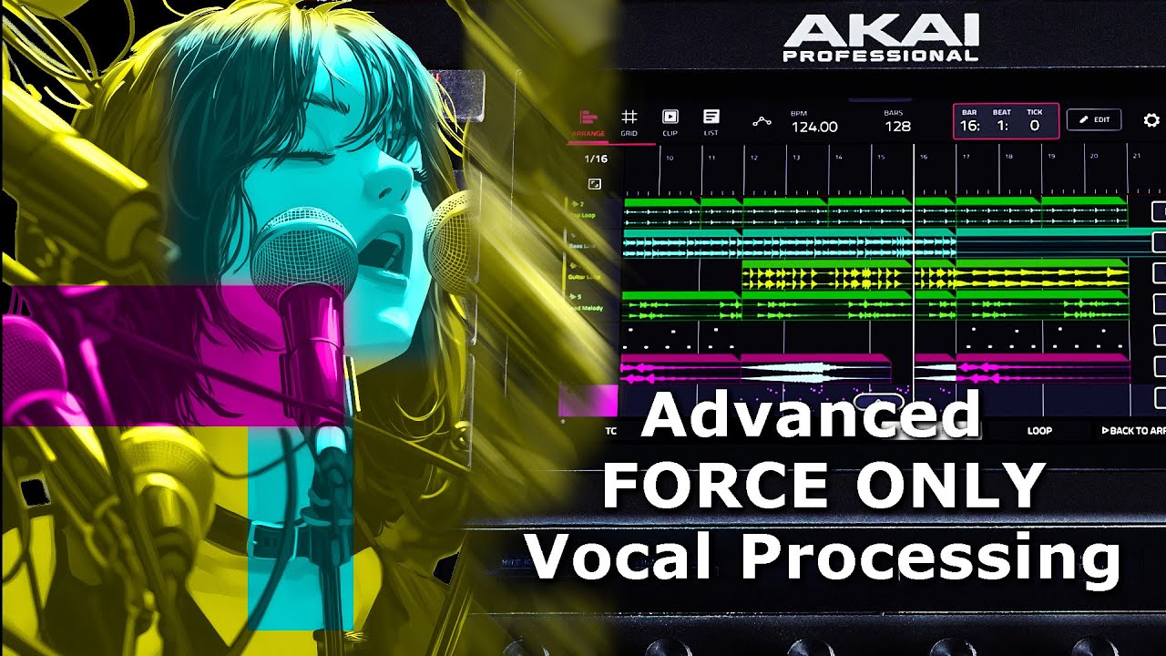 Using Only Akai Force Vocal Processing Pt2  | Practical Applications & Creating Performance FX Grid