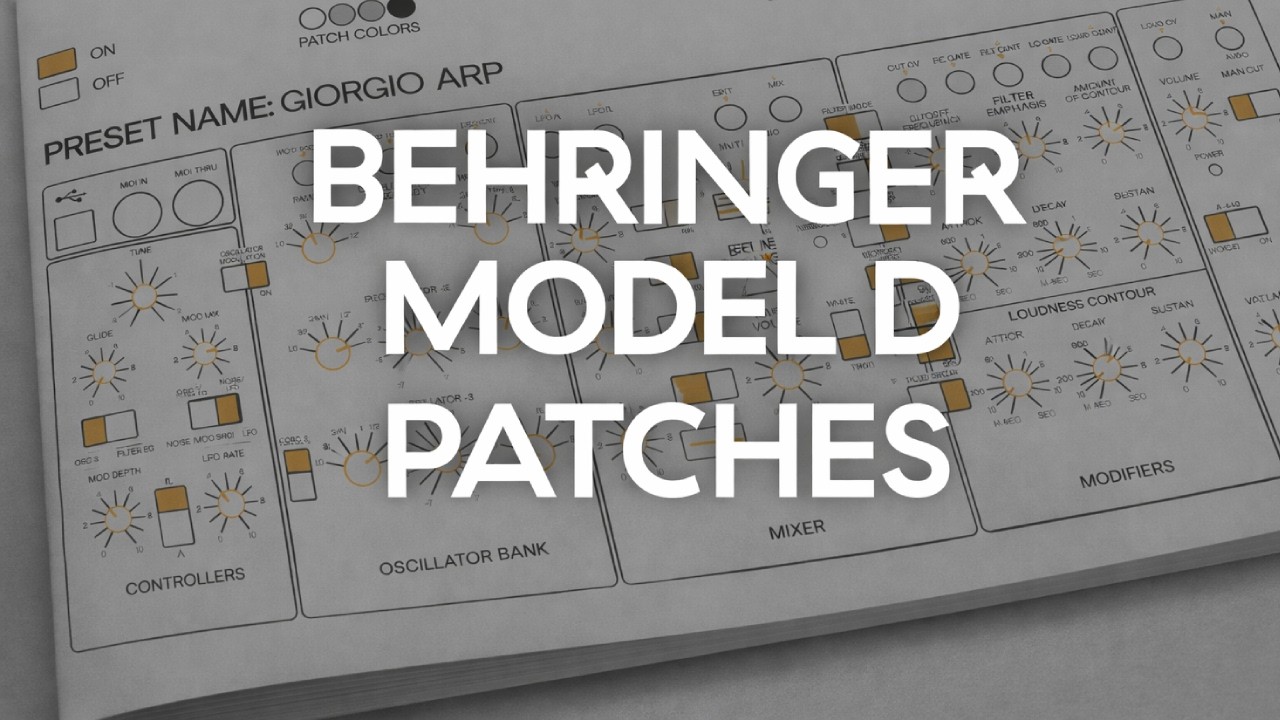 50 Patches Of Behringer Model D