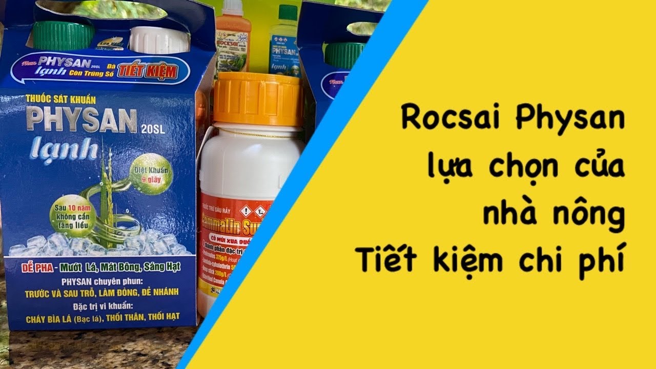 Cặp Rocsai Physan đặc trị bệnh đạo ôn và vi khuẩn. Mua 4 cặp có cơ hội trúng cặp nhẩn kim cương