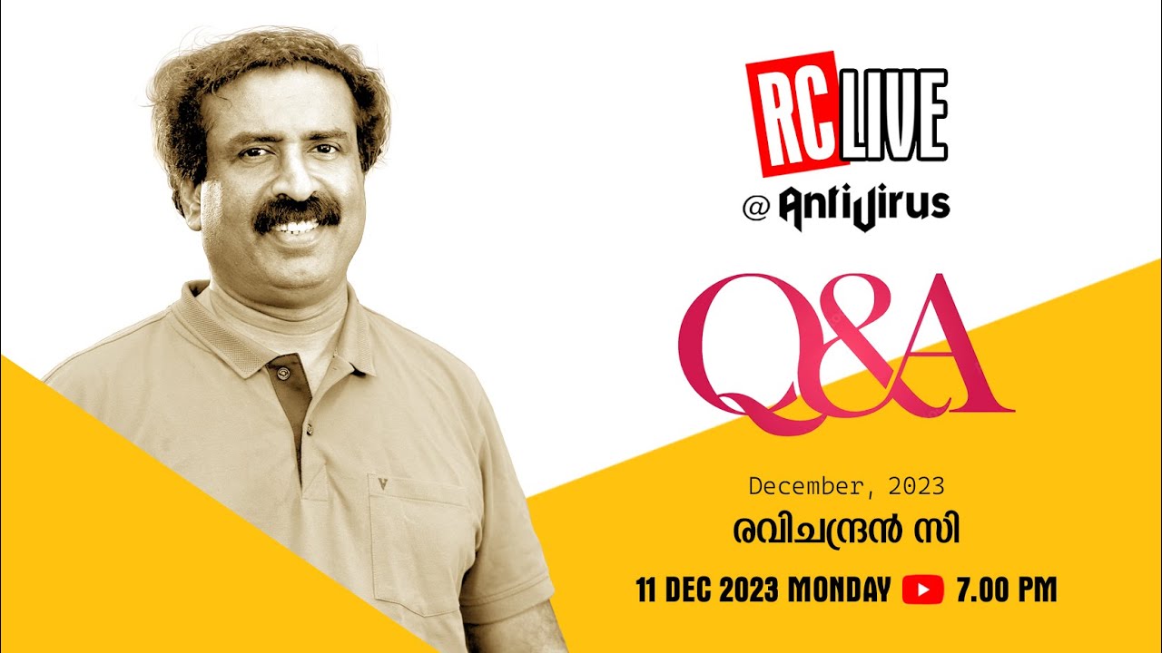 Q & A LIVE | 11- Dec-2023 | Ravichandran C