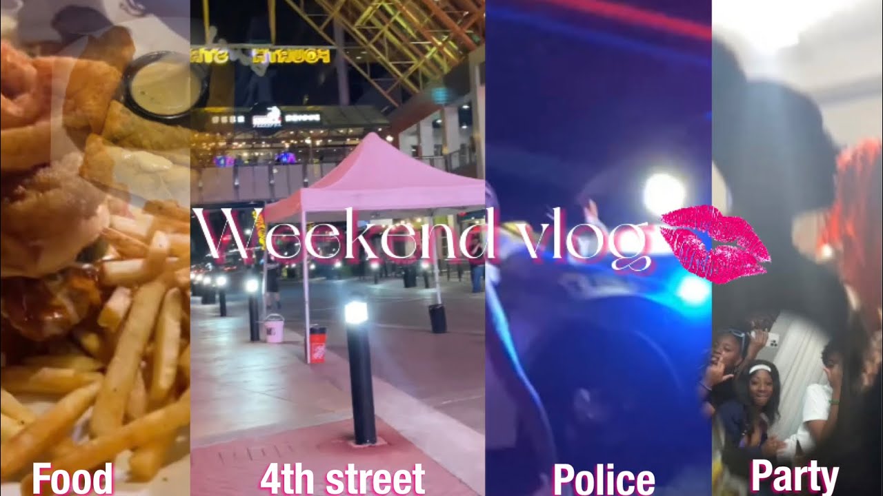 Weekend Vlog!! Food, Police, Party, 4th Street|| ItsTäsia
