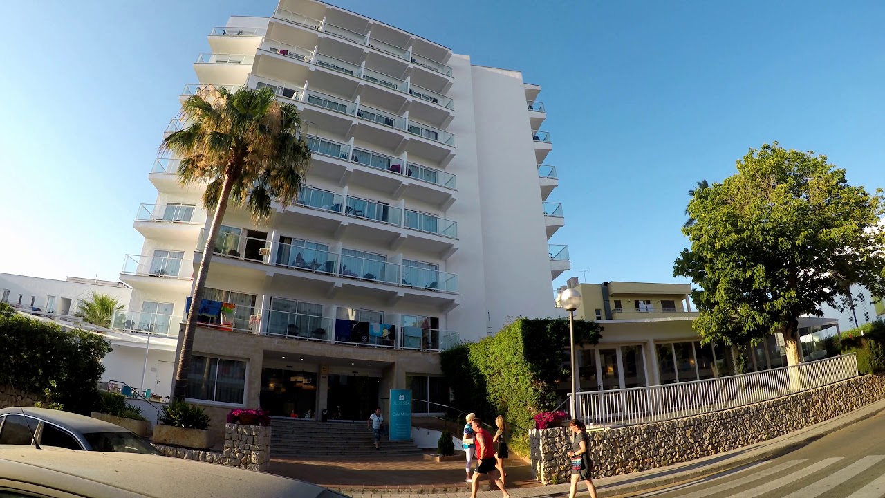 The Blue Sea Hotel Cala Millor Spanien Rundgang und Strand von Cala Millor 12.07.2018 4K