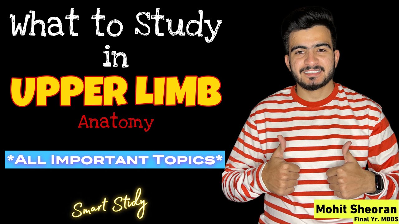 What to Study in Upper Limb Anatomy | All Important Topics | Best Approach