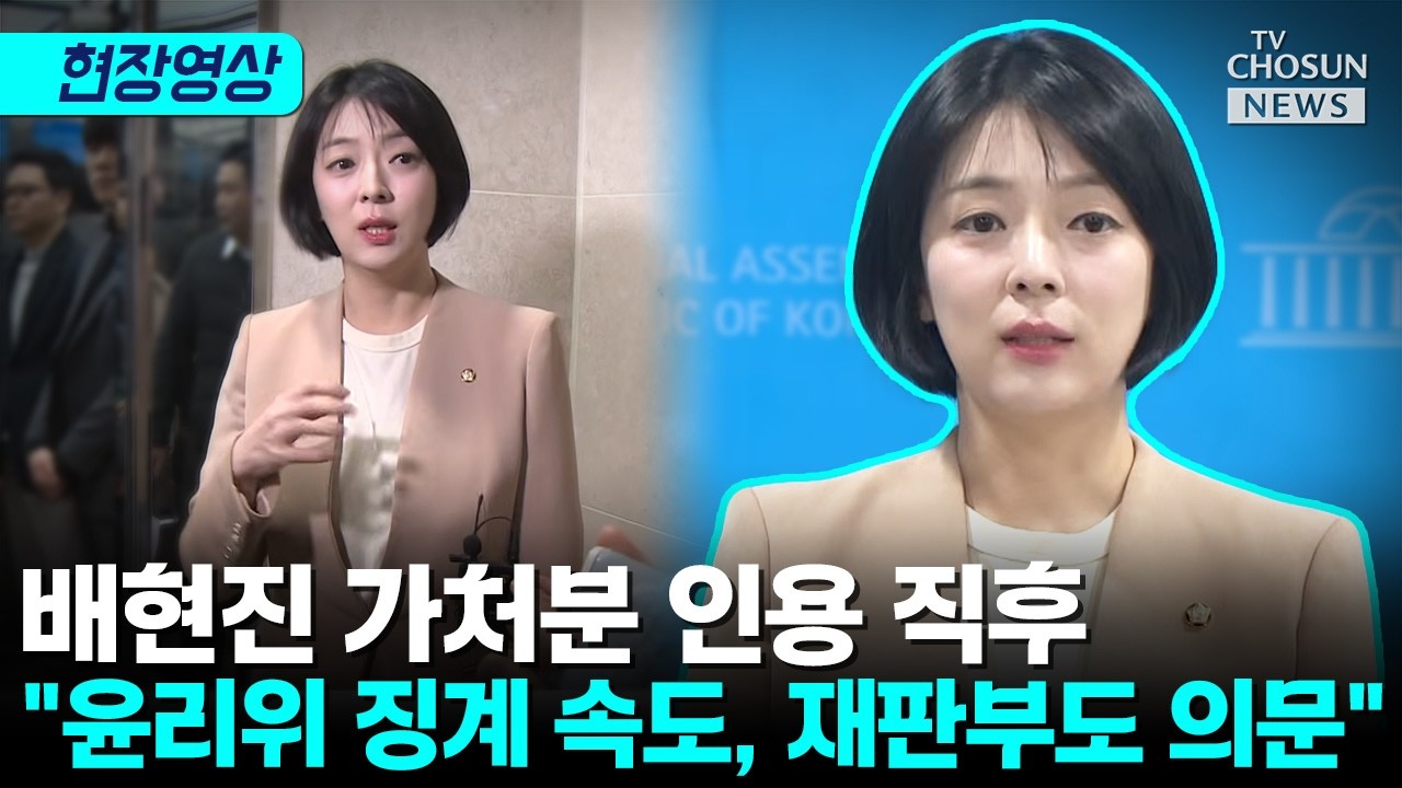 징계 효력정지 배현진 