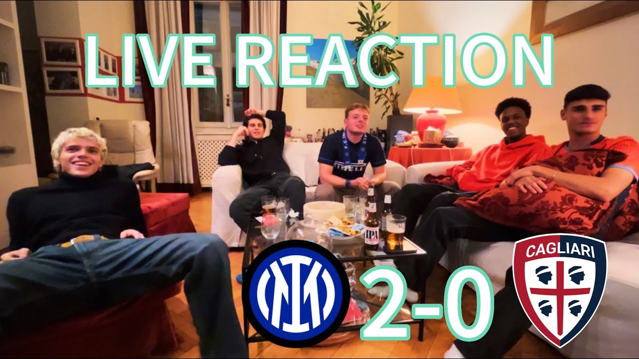 GRANDE PIOOO💙🖤 LIVE REACTION          INTER CAGLIARI 2-0