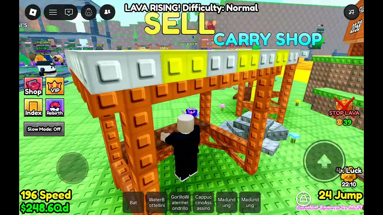 Playing admin abuse in lava game