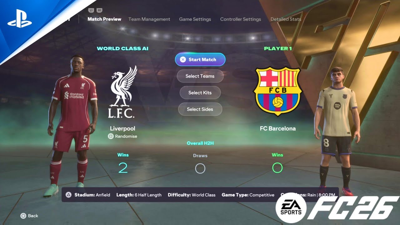 Liverpool vs Fc Barcelona Fc 26 | Ps5 Gameplay