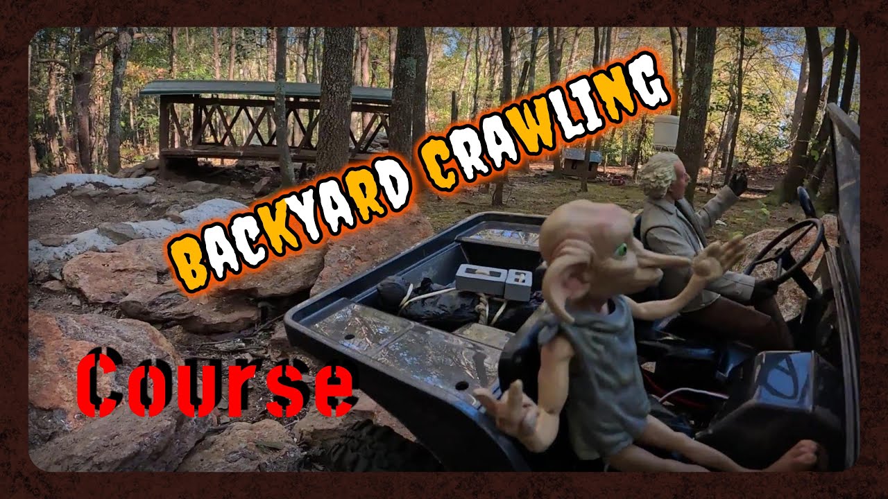 BackYard Crawling Course - Dark Hollow RC Trails #rc #rccar #rccrawler #rcrockcrawler