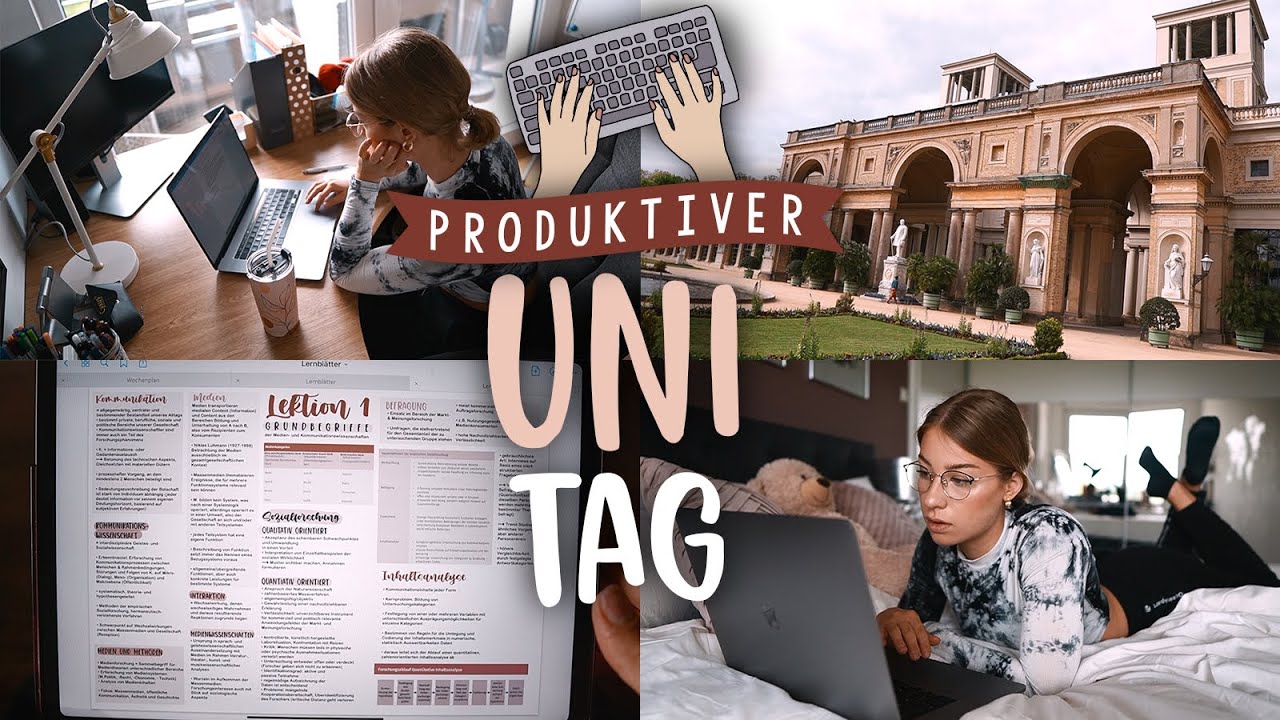PRODUKTIVER UNI TAG: Workbook abgeben, Lernblätter, Schriften in Goodnotes, Sport // JustSayEleanor