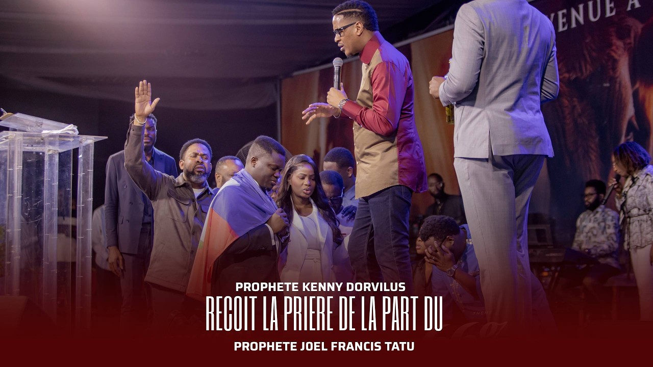 PROPHETE KENNY DORVILUS RECOIT LA PRIERE DE LA PART DU PROPHETE JOEL FRANCIS TATU.
