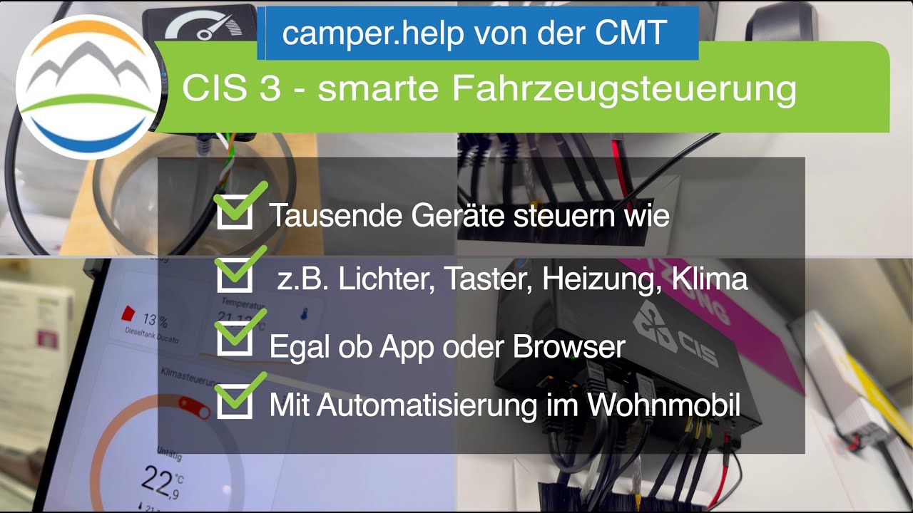 CMT 2025 - CIS 3 - smarte Steuerung im Wohnwagen, Wohnmobil, Campervan - über 2000 Geräte möglich