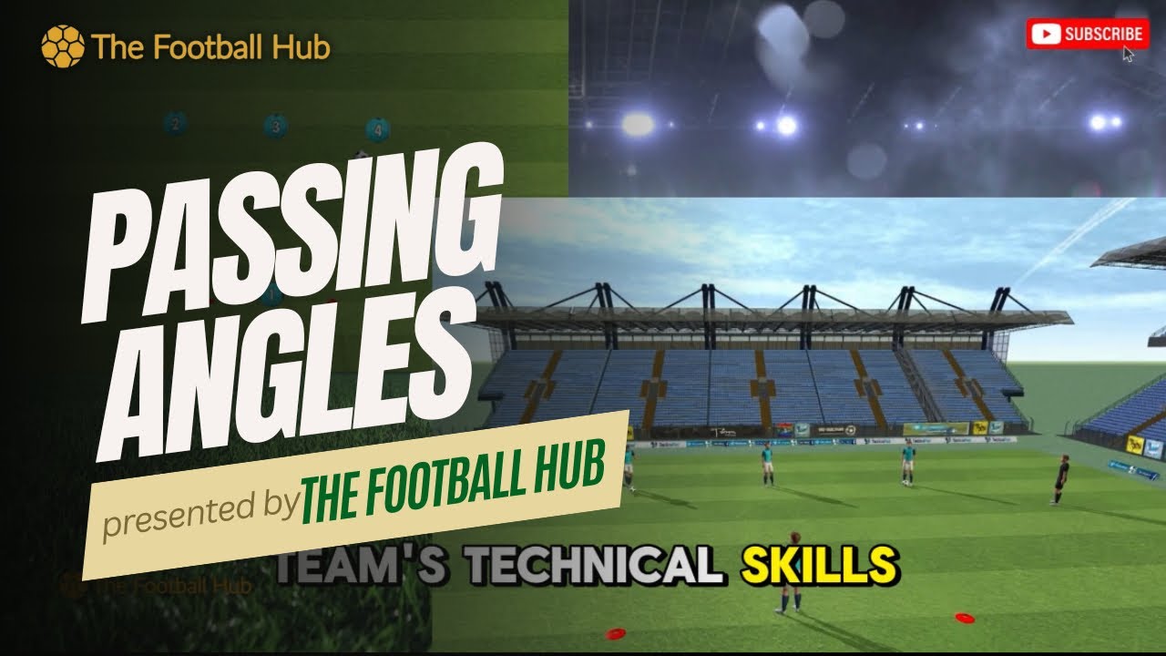 Passing Angles and Movement | Simple Football Drill