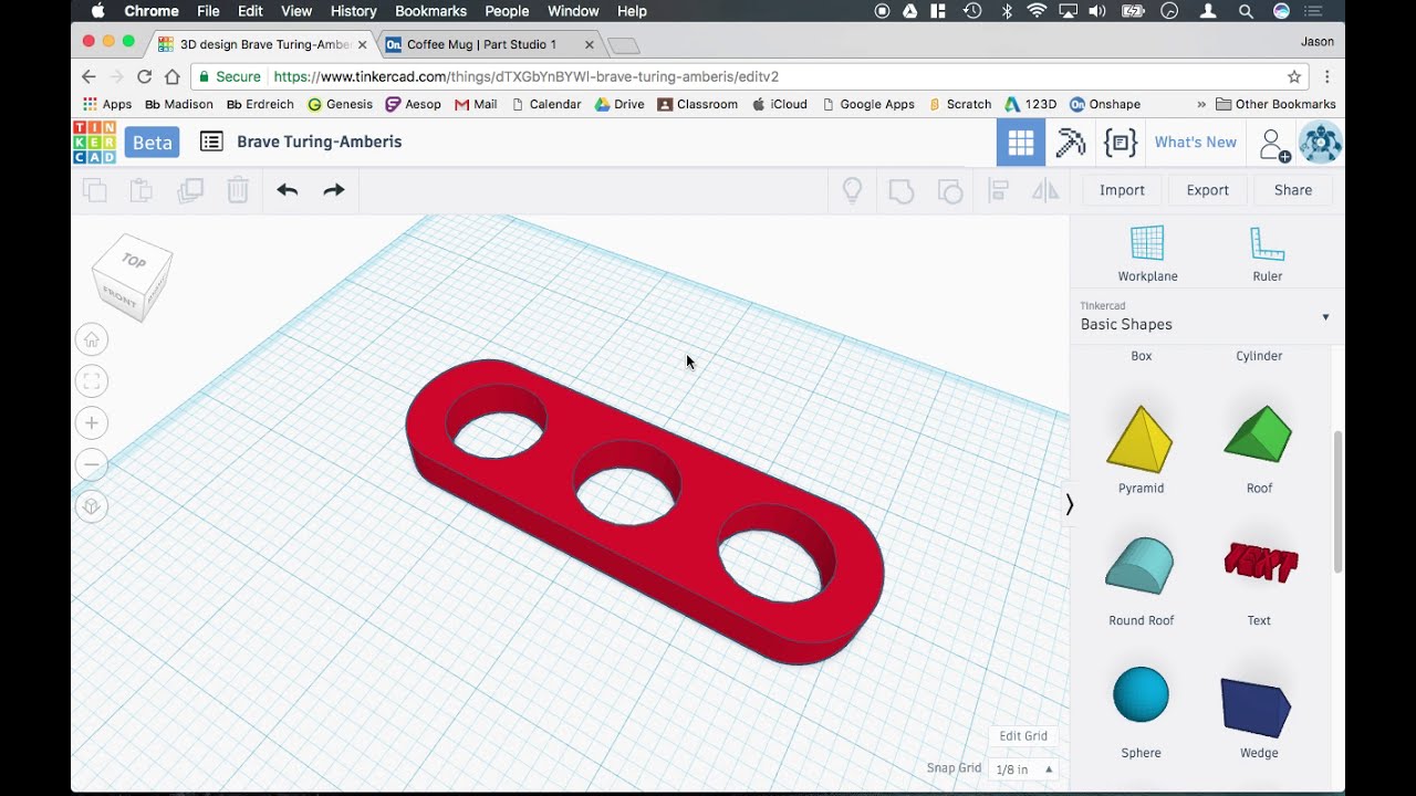 How to create a Basic Fidget Spinner in Tinkercad