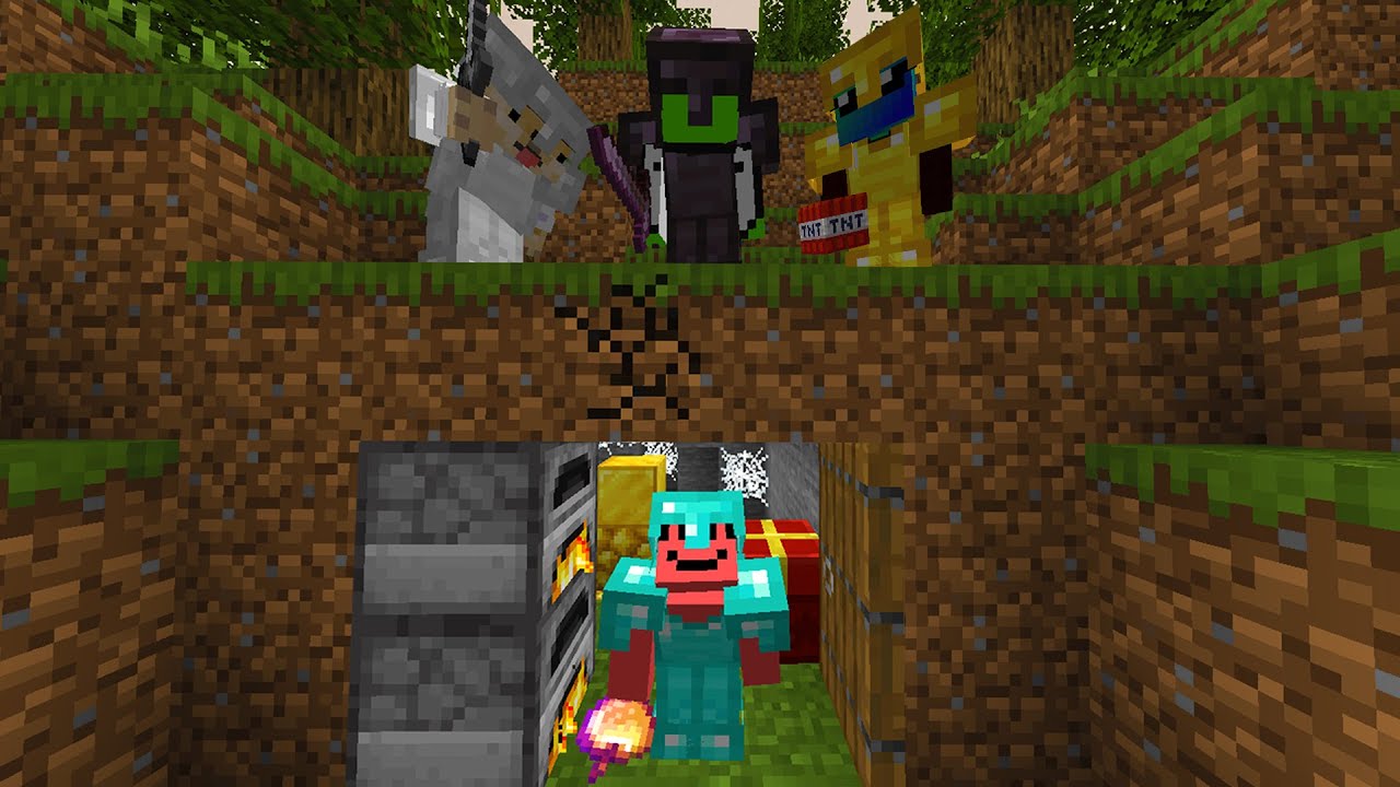 Minecraft Manhunt Prie&scaron; 3 Gaudytojus, Bet Galiu Pasigaminti Custom Skrynias...