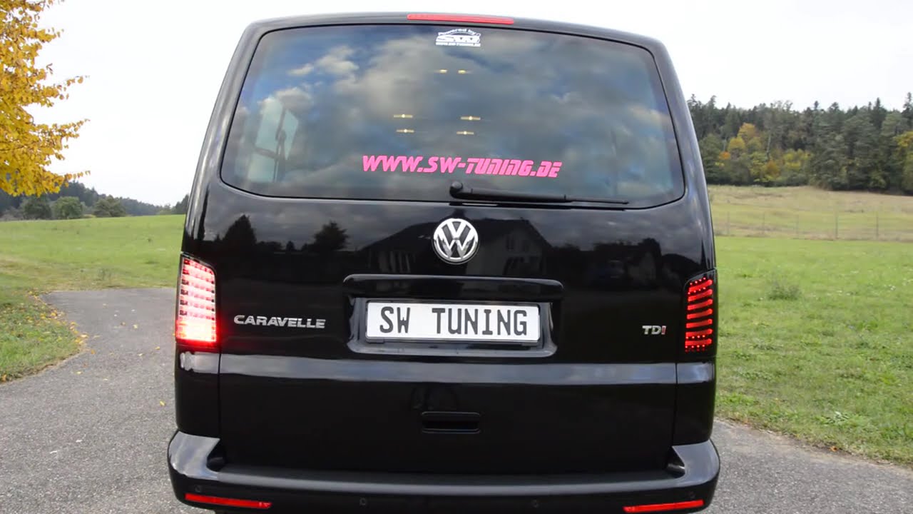 SW-Tuning Einbau Video SW-Celi LED Rückleuchten passend für VW T5 Caravelle tutorial