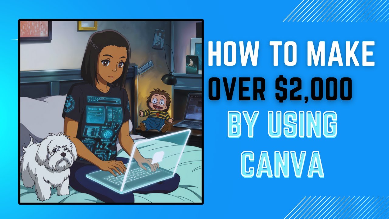 How to Use Canva to Make Money| Make Over $1,000 a Month by Using Canva and Create Passive Income!