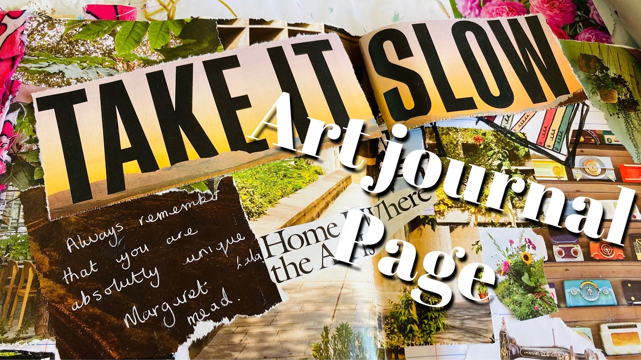 Gentle art journal page comp book mixedmedia  