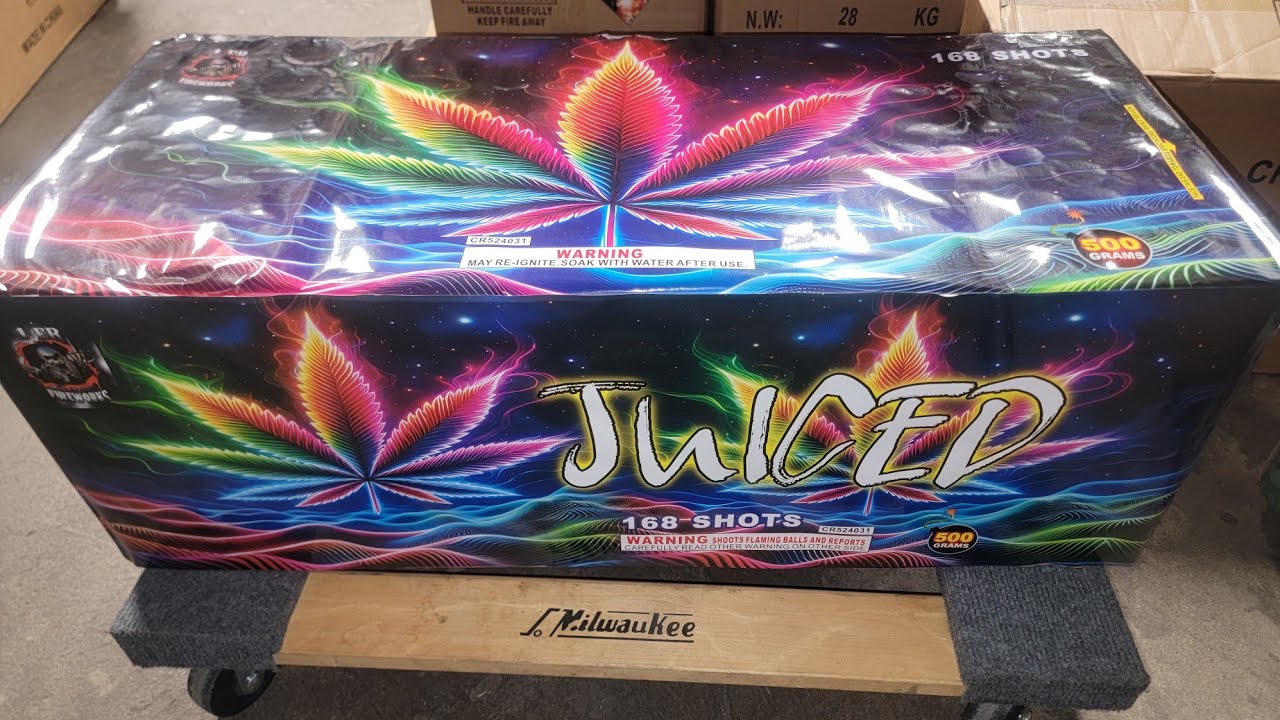 juiced 168 shots firework cake 1%er