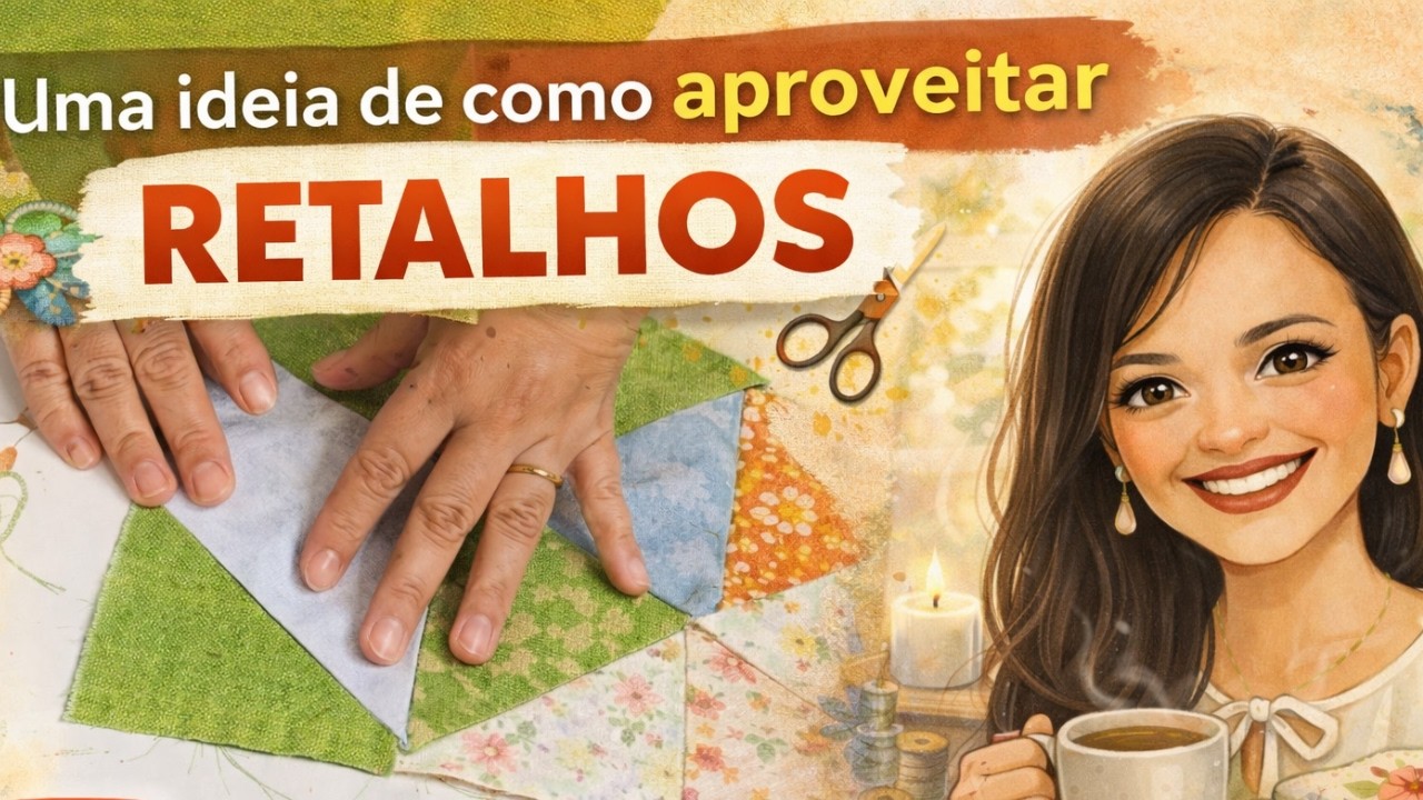 Como aproveitar retalhos. Uma idéia simples.