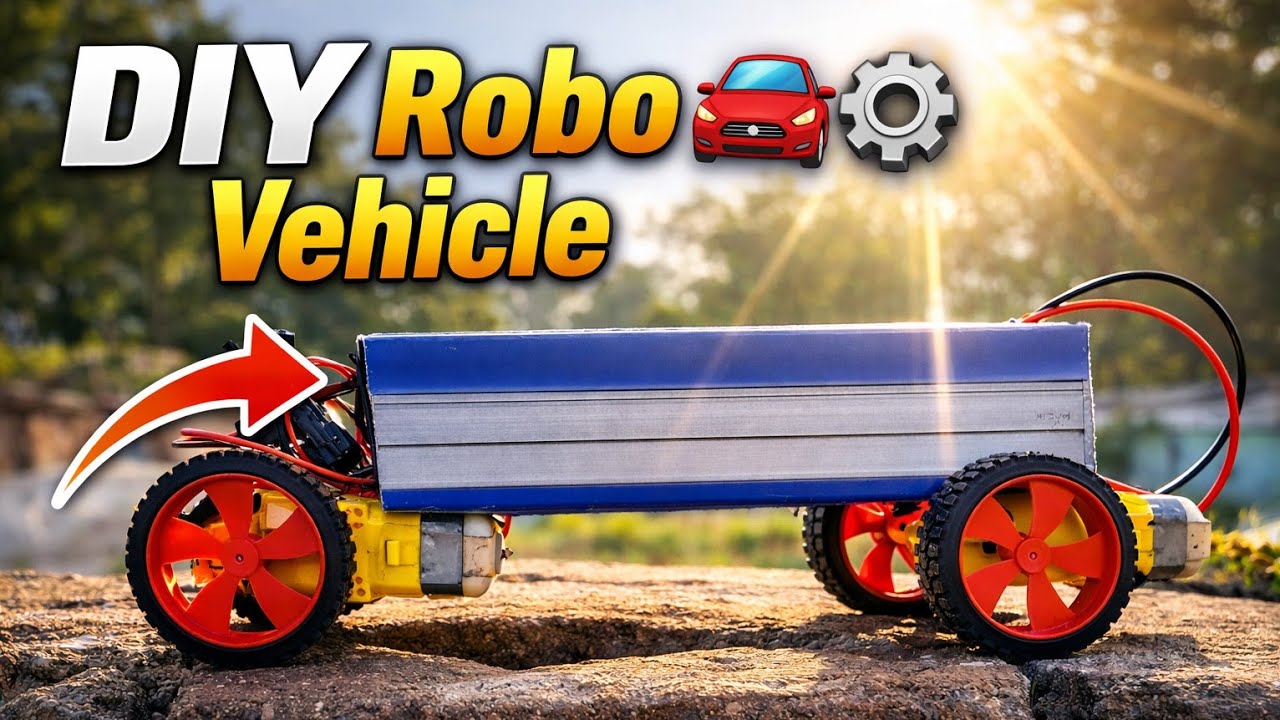 How to make a simple dc gear motor car || power full car 