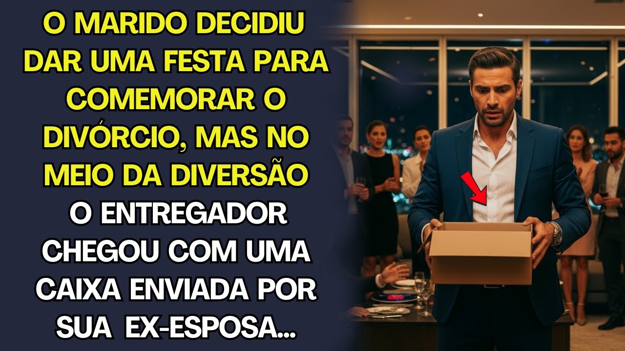 Ele deu uma festa para comemorar o divórcio… mas uma entrega da ex transformou a noite em pesadelo.