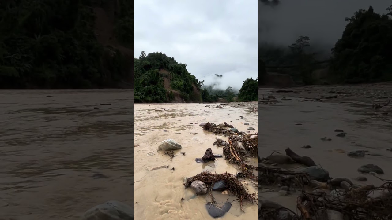 Lion cave damage due to the flash flood 🙏# Arunachal #Pradesh # India  🇮🇳
