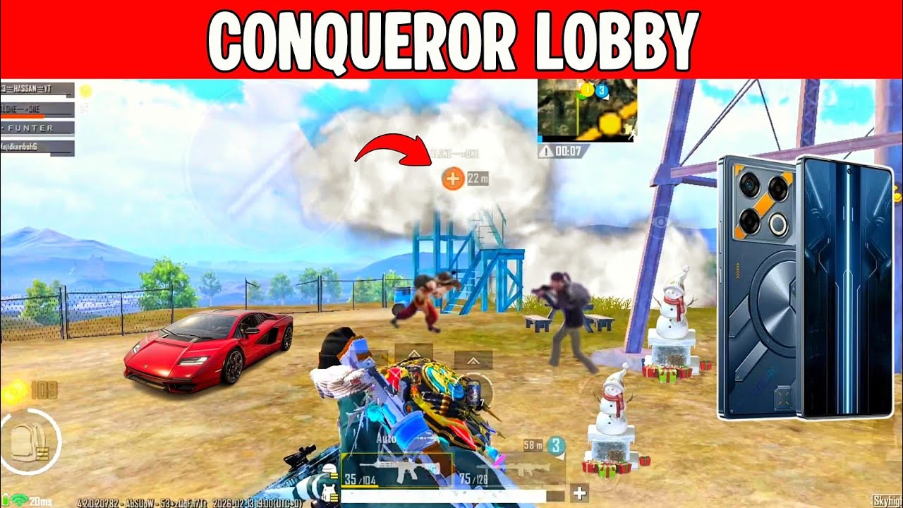 Conqueror Lobby Test Infinix Gt 20 Pro 120Fps | Infinix Gt 20 Pro Pubg Hard Lobby Test | Review 2026