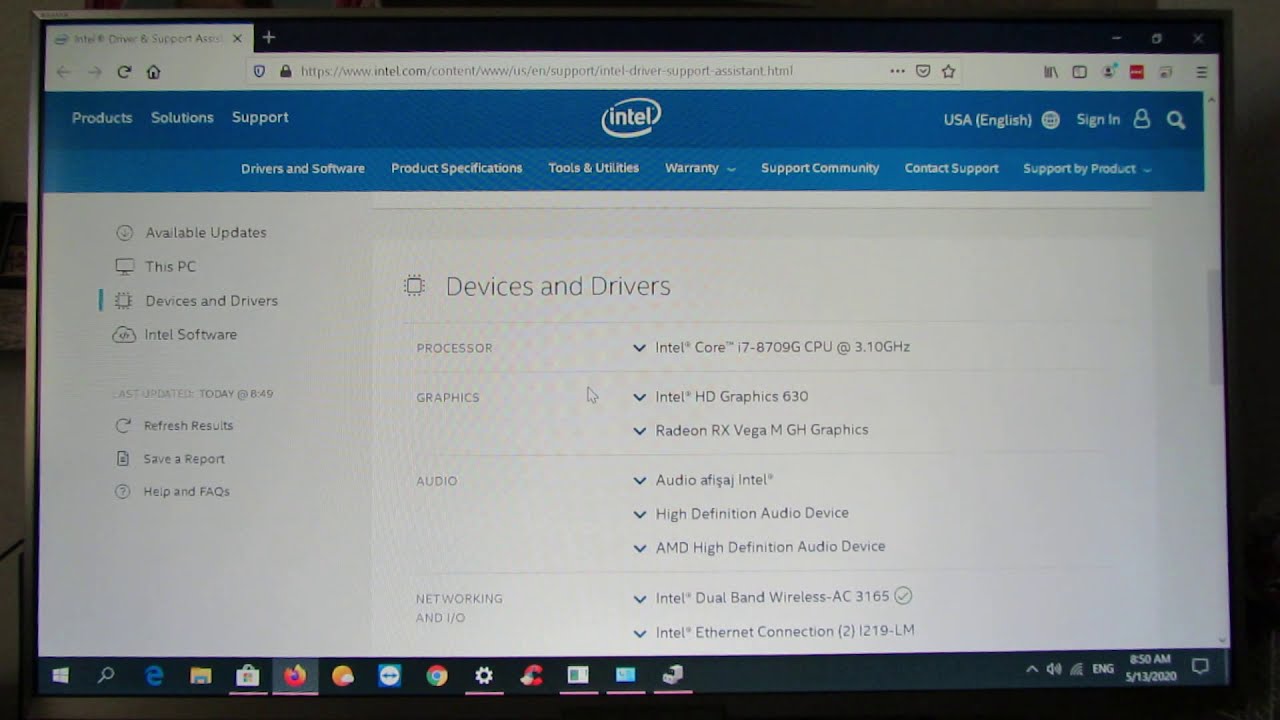 Windows 10 Enterprise 64bit version 1909 build 10.0.18363 installed on Beelink Kaby G7 Gaming PC