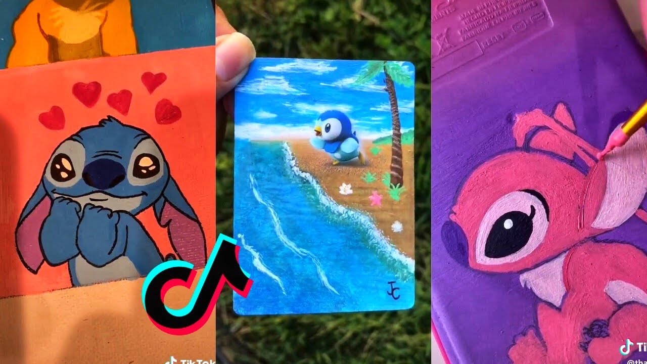 People Painting Things on TikTok for 7 Minutes Straight Part 6 | Tik Tok Art
