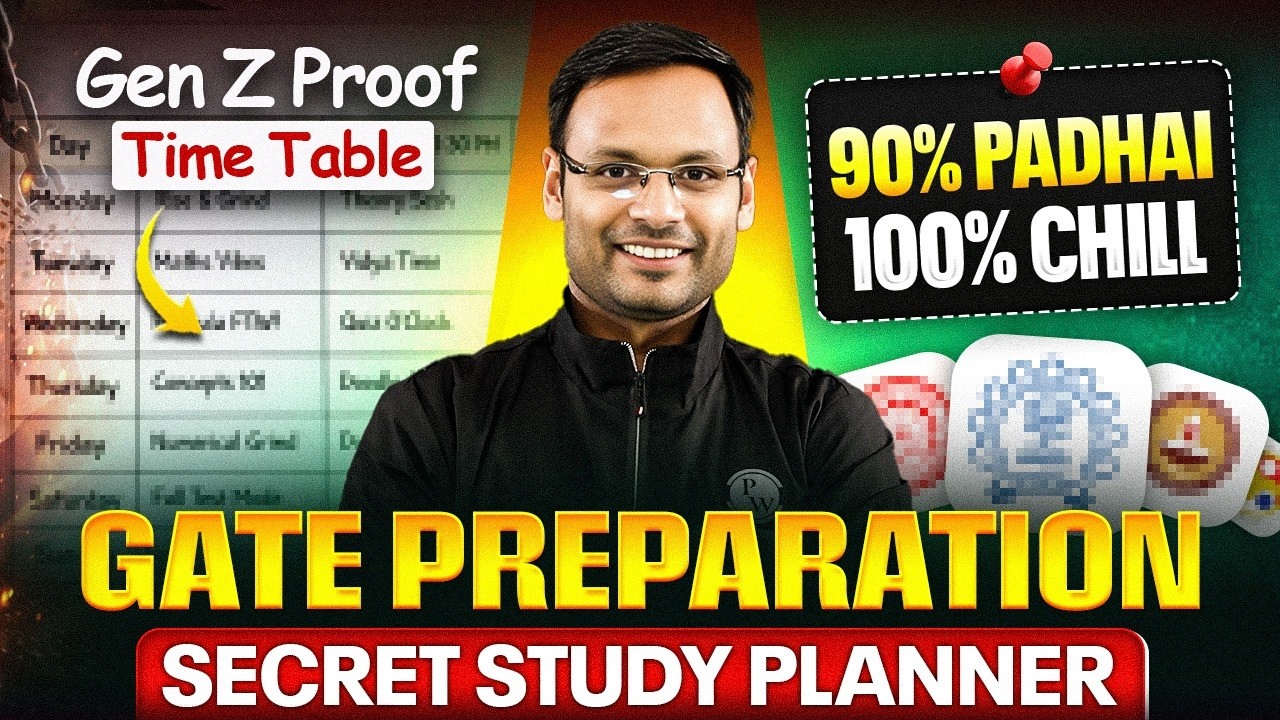 Best Time Table for GATE Preparation 🔥Secret Study Plan to Crack GATE