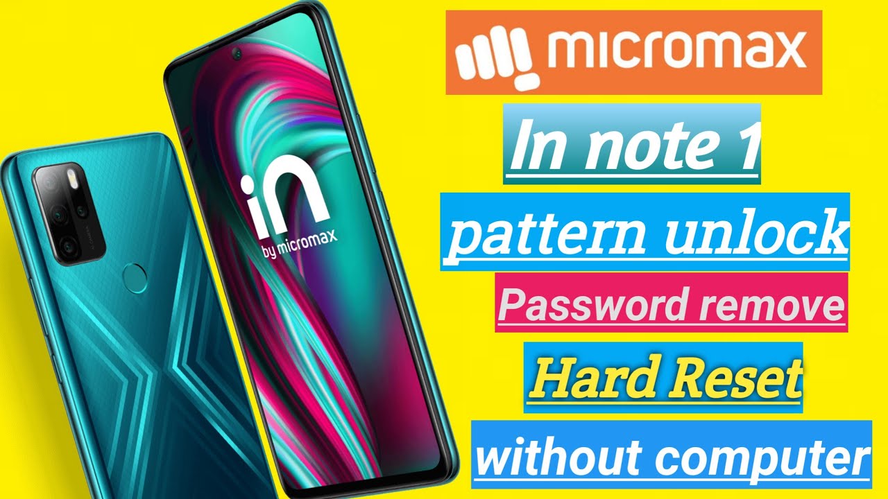 Micromax IN Note 1 Hard Reset , Pattern Unlock , Password Remove 100%