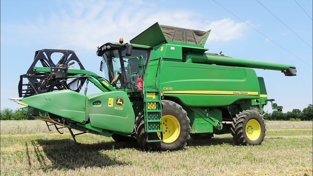 John Deere C 670 + John Deere 625 F HydraFlex (7.60m) | BASSO