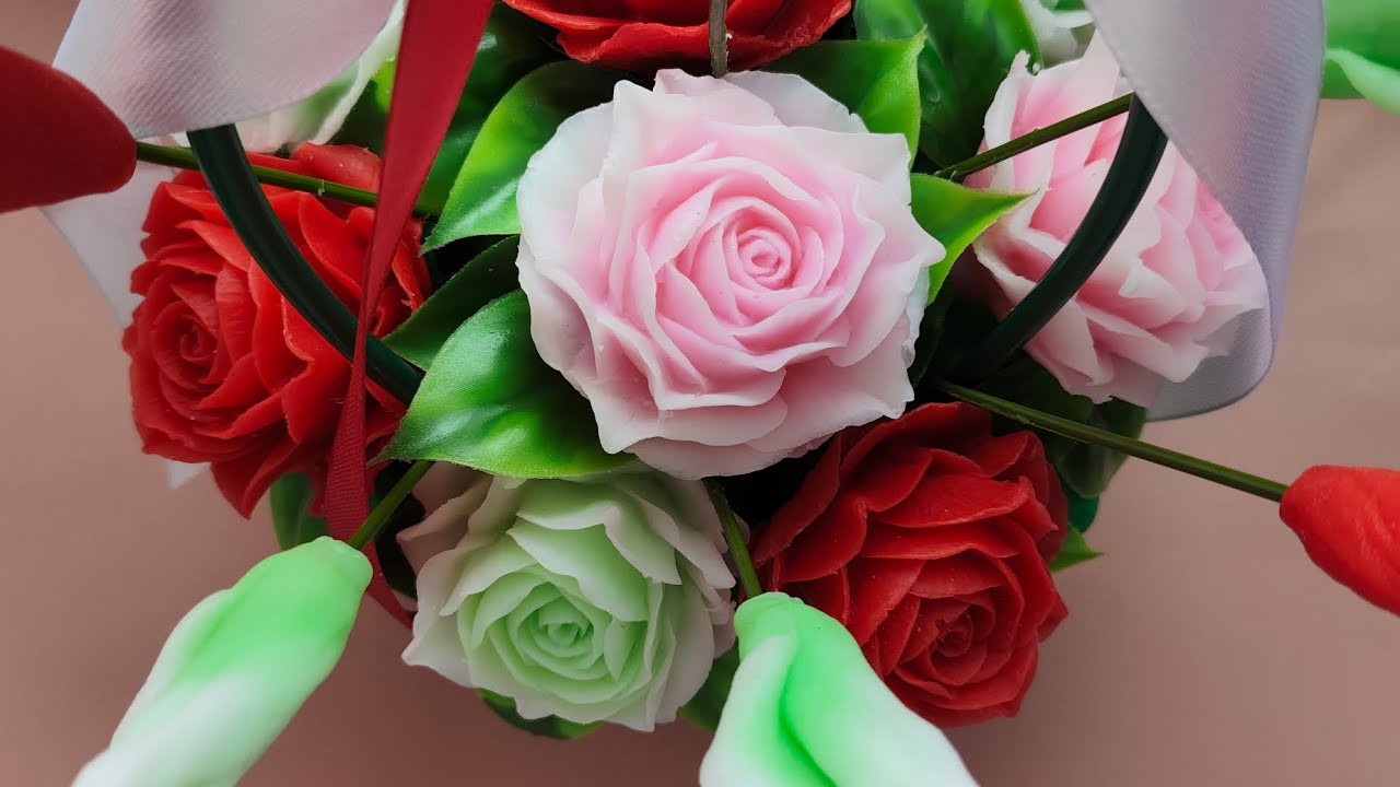 Букет в подарок 🎁/Мой Дзен в закреплённом комментарии/Сборка букета/ Мыло ручной работы