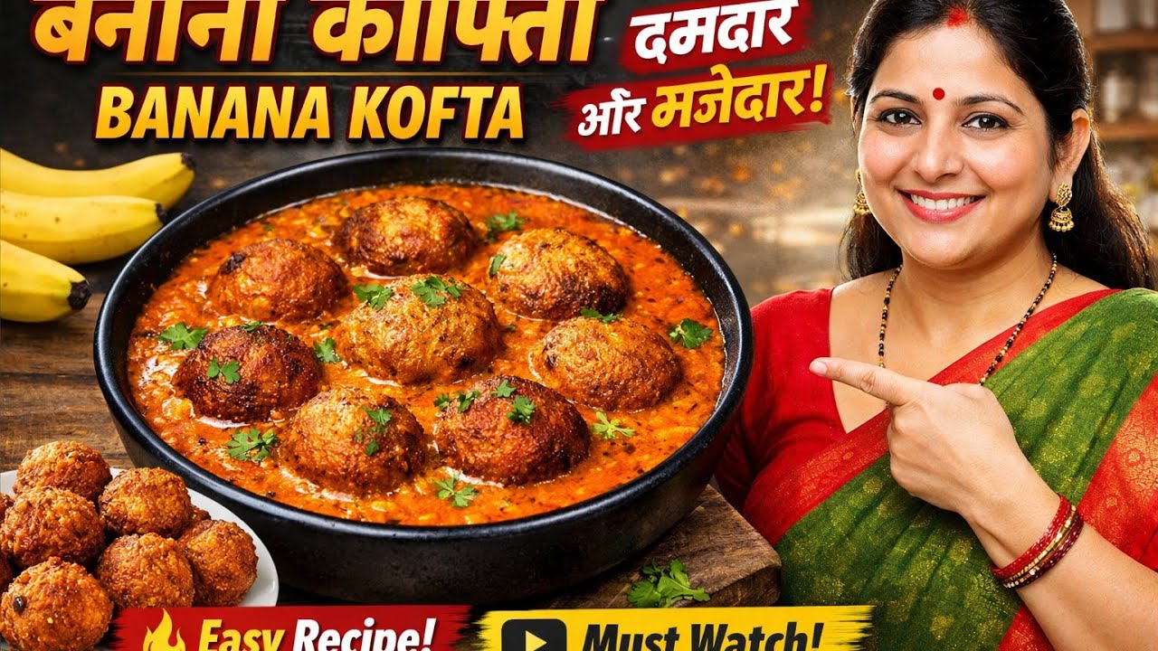 देशी स्टाइल में केले के कोफ्ते🤤|Banana kofta | Itna Tasty 😋 Ki Man Hi Na Bhare🤤😋