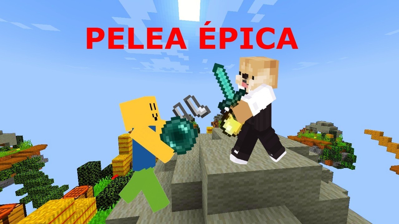 PELEA ÉPICA EN SKYWARS - Minecraft -