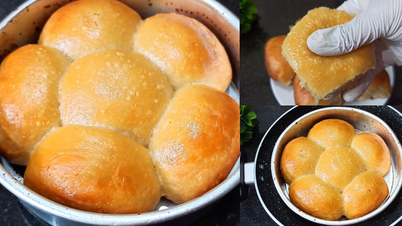 Milk bun without yeast/Bread Without Yeast/ladi pav without yeast/dinner rolls recipe without yeast
