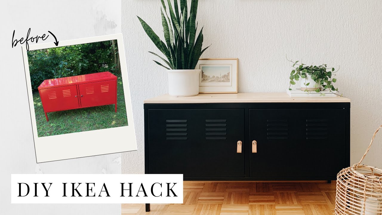 MODERN SIDEBOARD IKEA HACK | Scandinavian Inspired Thrift Flip | DIY tv stand on a budget!