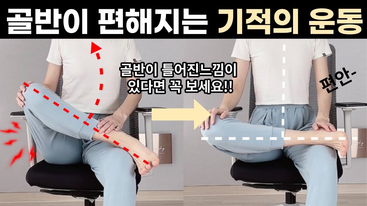 지금 딱 8분만 해보세요👌🏻골반과 고관절이 놀랍도록 편해집니다 | 골반틀어짐, 허리통증, 측만증, 고관절찝힘