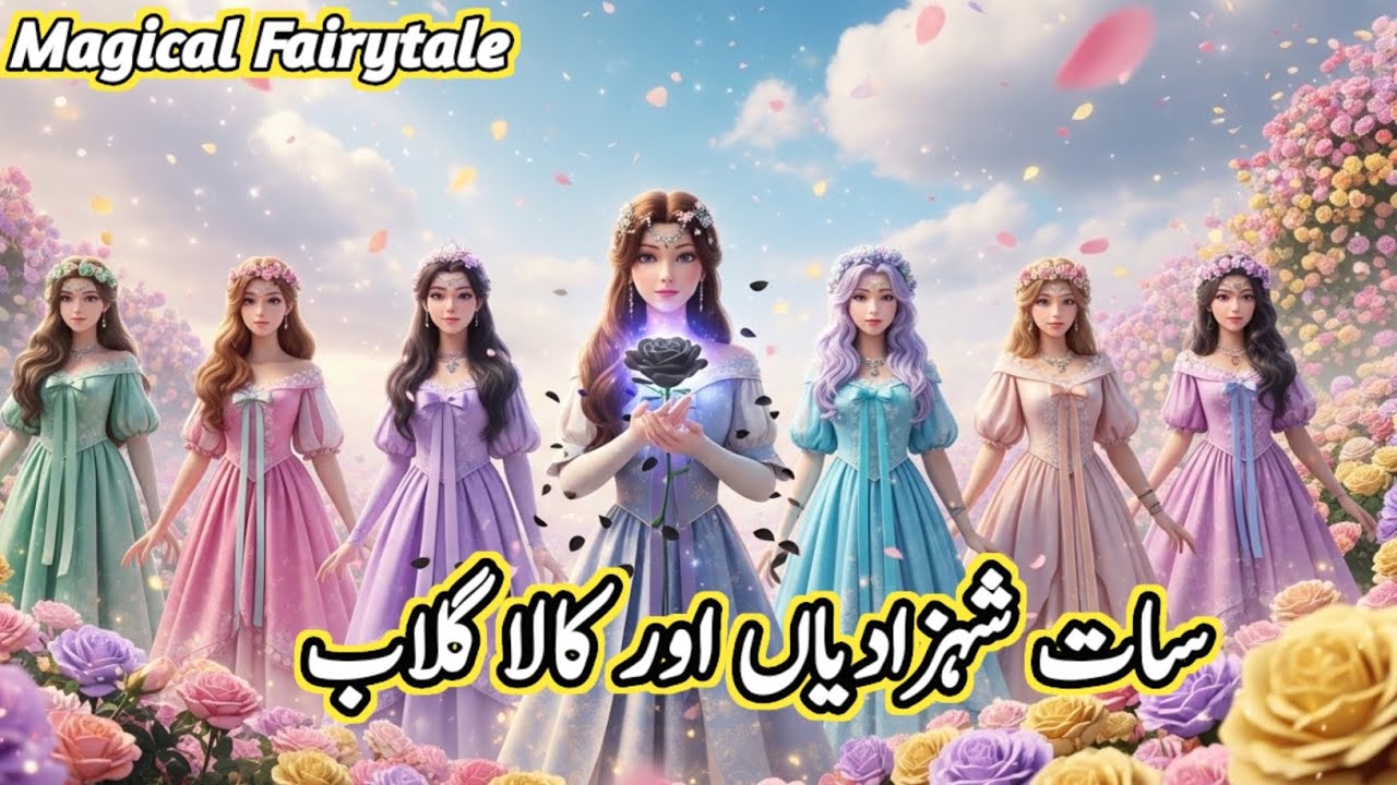 Saat Shehzadiyan ar Kala Gulab🌹 | Seven Princesses | #UrduHindiKahaniya #FairyTales #hindifairytales