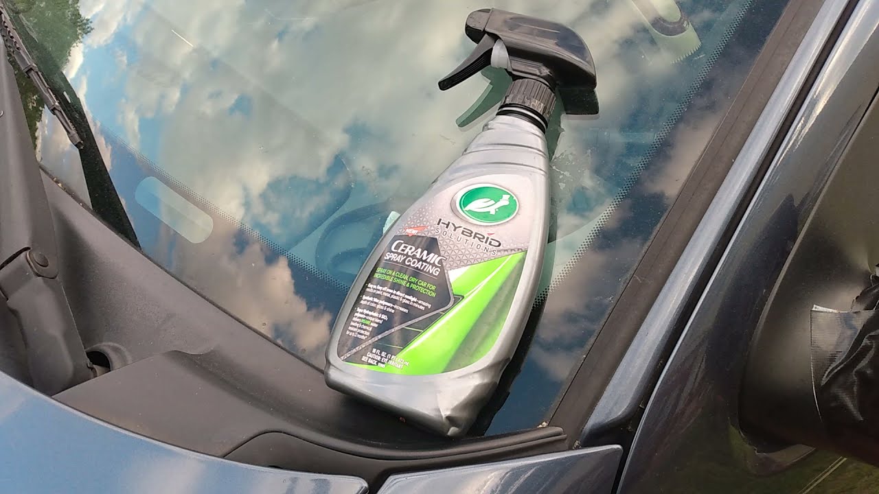 turtle wax hybrid ceramic spray coating gloss test on ice blue 12 months protection